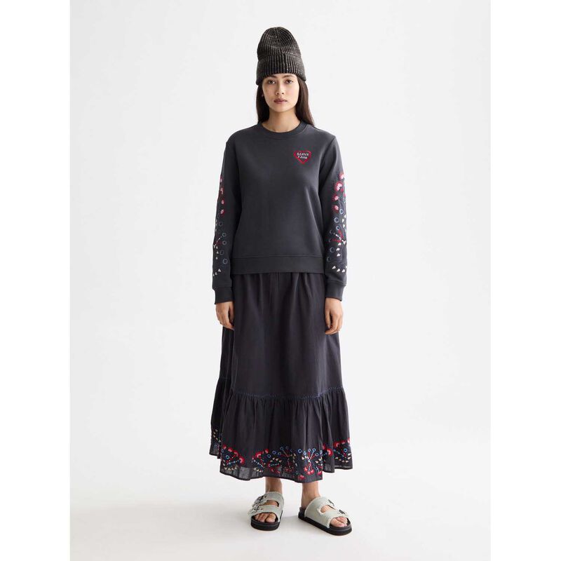 Scotch & Soda Embroidered Regular Fit Sweatshirt image number 3